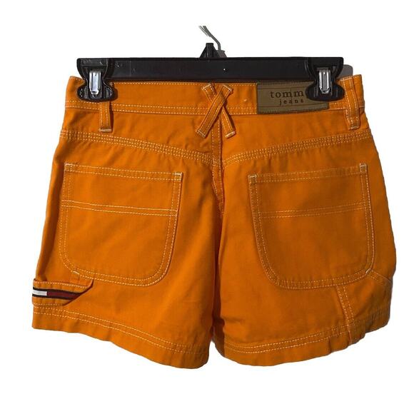 Tommy Hilfiger Vintage Y2K Shorts EUC Size 1 Orange - Picture 6 of 6
